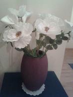Beau vase en terre cuite et fleurs, Maison & Meubles, Comme neuf, Enlèvement ou Envoi