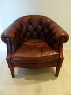 fauteuil anglais AD en cuir lie de vin, Enlèvement