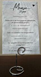 nieuwe inox party menu clips 12cm h. of servethouder, Nieuw, Ophalen