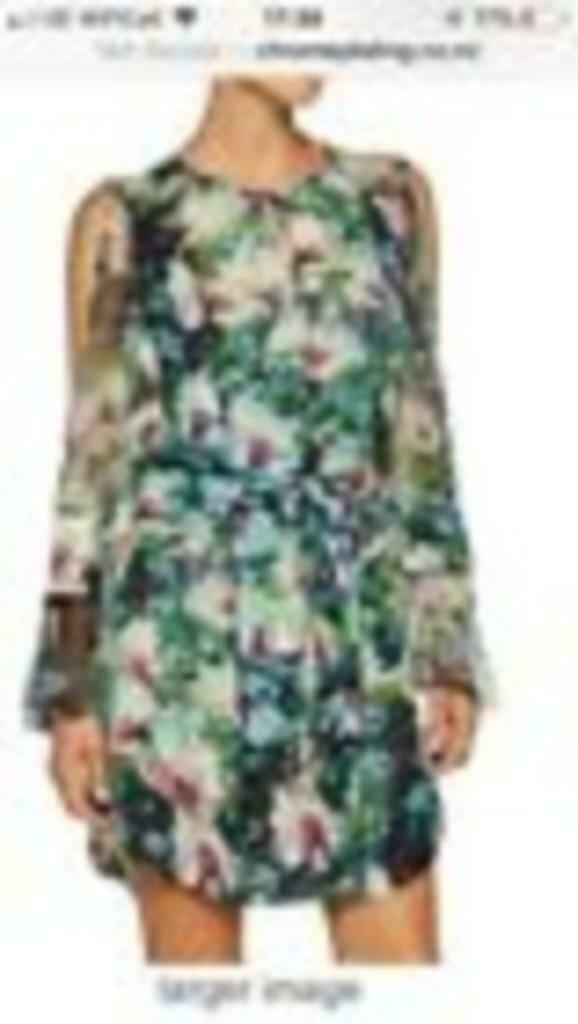 ZGAN dubbellaags zijden jurk Haute Hippie, open vlindermouw, Kleding | Dames, Jurken, Zo goed als nieuw, Maat 36 (S), Overige kleuren