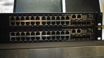Dell PowerConnect 7024 L3 Switches + stacking modules/kabel