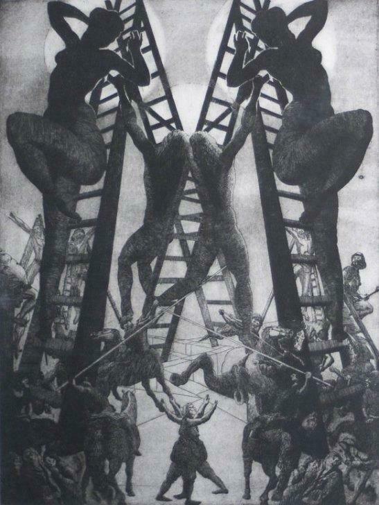 ets Bart'd Eyckermans (1955), Antiek en Kunst, Kunst | Etsen en Gravures