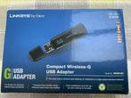 Compact wireless-G USB adapter + modem Linksys, Zo goed als nieuw, Ophalen