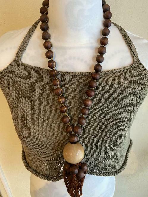 Collier ethnique - africain perles en bois et, Bijoux, Sacs & Beauté, Colliers