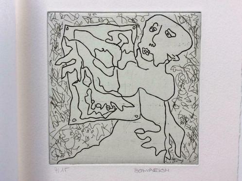 Ets + boek Scanreigh (1986), Antiek en Kunst, Kunst | Etsen en Gravures, Ophalen of Verzenden
