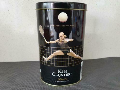 Kim Clijsters, boîte en fer blanc, Duc d'O, 17,5 x (11x8) cm, Collections, Boîte en métal, Comme neuf, Autre, Autres marques, Enlèvement ou Envoi