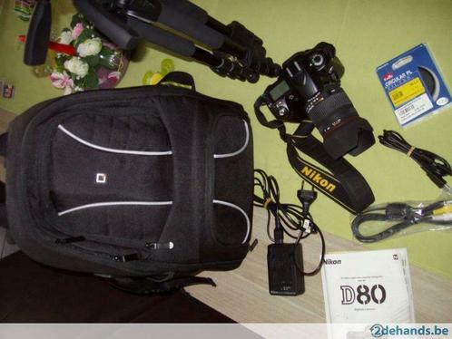 Nikon D-80, TV, Hi-fi & Vidéo, Appareils photo numériques, Utilisé, Reflex miroir, Nikon, Enlèvement