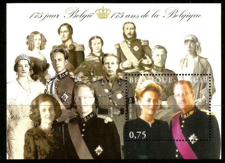 België 2005 De dynastie OBP BL 118**, Postzegels en Munten, Postzegels | Europa | België, Postfris, Orginele gom, Koninklijk huis