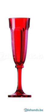 champagneglas rood doorzichtig guzzini belle epoque 133cc, Antiek en Kunst