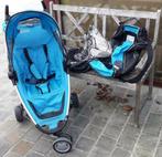 blauwe quinny ZAPP met alle toebehoren, Kinderen en Baby's, Buggy's, Quinny, Verstelbare rugleuning, Ophalen of Verzenden, Zo goed als nieuw