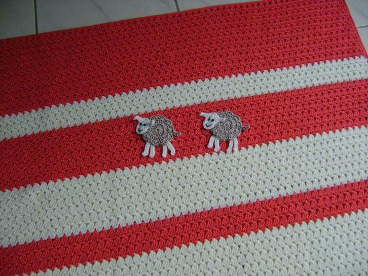 Gehaakt dekentje, Kinderen en Baby's, Dekens, Slaapzakjes en Inbakerproducten, Nieuw, Verzenden