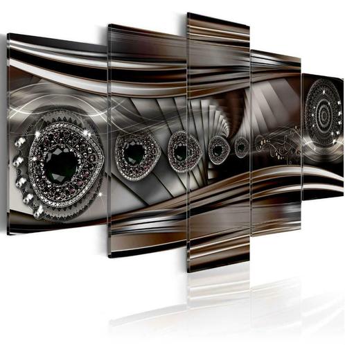 25 Abstract Art 5 Luik Canvas Schilderij 200x100cm in 2maten, Antiek en Kunst, Kunst | Schilderijen | Klassiek, Ophalen of Verzenden