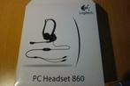 Logitech PC Headset 860, Informatique & Logiciels, Casques micro, On-ear, Microphone repliable, Filaire, Enlèvement ou Envoi
