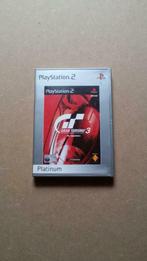 PS2 game: Gran Turismo 3 Platinium, Gebruikt, Racen en Vliegen, 2 spelers, Ophalen of Verzenden