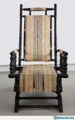 Zeer mooie Engelse antiek  Chesterfield rocking Chair