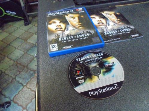 Playstation 2 Broken Sword The sleeping dragon (orig-complee, Games en Spelcomputers, Games | Sony PlayStation 2, Gebruikt, Vanaf 12 jaar