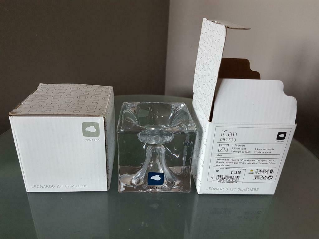 2 theelichthouders van Leonardo, Ophalen, Overige materialen, Overige kleuren, Nieuw