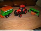 Tractor / traktor met 2 aanhangwagens / boerenkar, Kinderen en Baby's, Speelgoed |Speelgoedvoertuigen, Ophalen of Verzenden