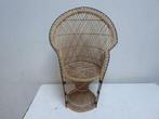 Vintage Rotan Pauw stoel - Pauwenstoel - Peacock chair Kind, Brun, Utilisé, Enlèvement ou Envoi, Une
