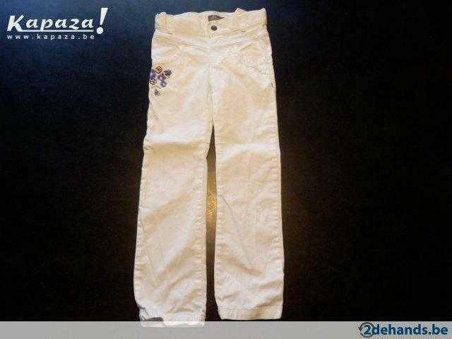 Jean Bourget : Witte broek maat 104, Enfants & Bébés, Vêtements enfant | Taille 104, Utilisé, Fille, Pantalon, Enlèvement ou Envoi