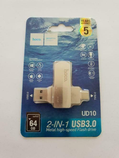 Flash Drive 64gb--USB typeC vers USB 3.0-Neuf et Emballé, Télécoms, Téléphonie mobile | Accessoires & Pièces, Neuf, Autres marques