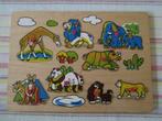 Houten inlegpuzzels, Kinderen en Baby's, Speelgoed | Houten speelgoed, Ophalen of Verzenden, Zo goed als nieuw