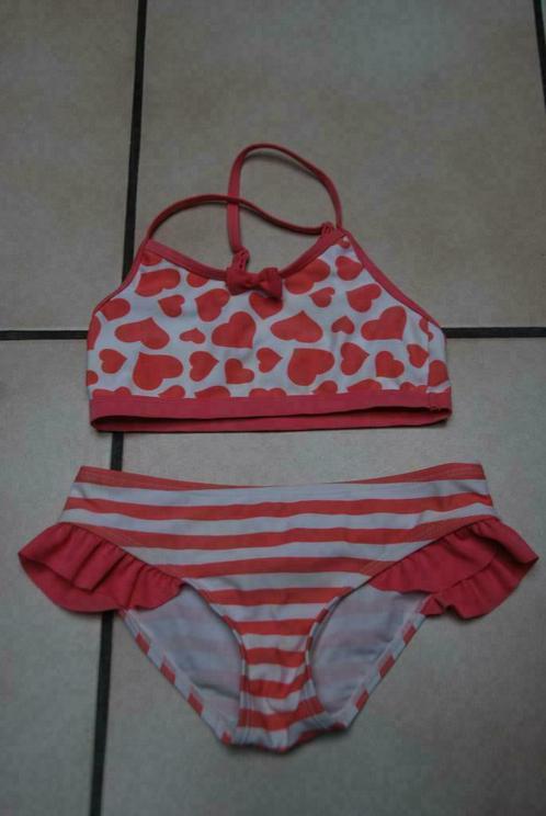 Bikini - Maillot de bain rose et blanc T122/128 ou 7/8ans TB, Enfants & Bébés, Vêtements enfant | Taille 122, Comme neuf, Fille
