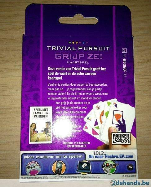 Trivial Pursuit: Grijp Ze Kaartspel Nieuw vakantiespel, Hobby & Loisirs créatifs, Jeux de société | Jeux de cartes, Neuf