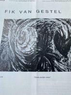 Fik Van Gestel brochure catalogus, Ophalen of Verzenden, Zo goed als nieuw, Schilder- en Tekenkunst