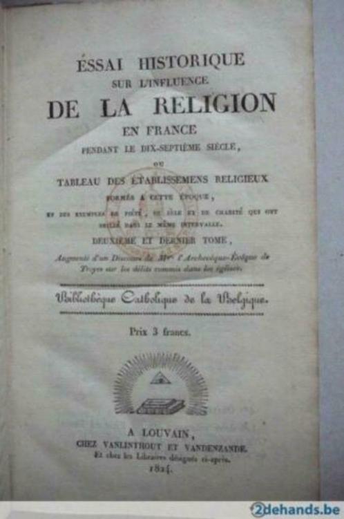 Essai historique sur l'influence de la religion en France, Antiek en Kunst, Antiek | Boeken en Manuscripten, Verzenden