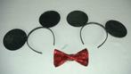oren van Mickey Mouse en strikje, Ophalen of Verzenden, Zo goed als nieuw, Hoed of Pruik