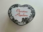 Boîte en métal Christina Aguilera en forme de cœur, Comme neuf, Enlèvement ou Envoi
