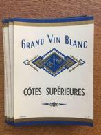 98 Grand Vin Blanc etiketten, Litho Myncke zie beschrijving, Nieuw, Overige gebieden, Witte wijn, Ophalen of Verzenden