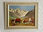 Leuk schilderij met paarden SVD Kerckhove - 52 x 62 cm, Enlèvement