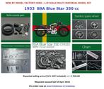 MULTIMEDIA 1/9 BSA Blue Star 1933, Hobby en Vrije tijd, Modelbouw | Auto's en Voertuigen, Nieuw, Overige merken, Overige typen