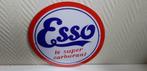Metalen reclamebord Esso, Verzenden, Nieuw, Reclamebord