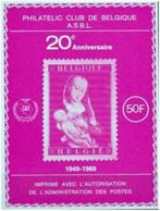 Philatelic Club de Belgique - 20é anniversaire - 1949-1969, Timbres & Monnaies, Timbres | Europe | Belgique, Enlèvement ou Envoi