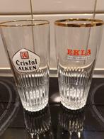 CRISTAL ALKEN (1st.) en EKLA VANDENHEUVEL (1st.), Verzamelen, Biermerken, Overige merken, Glas of Glazen, Ophalen of Verzenden