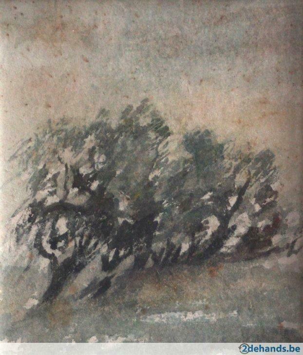 aquarel Denis Dolphyn (1902-1992), Antiek en Kunst, Kunst | Schilderijen | Modern