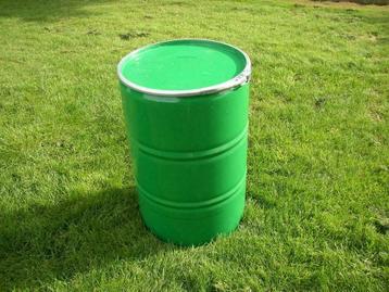 Mooie groene ijzeren vaten in zo goed als nieuwstaat!, Doe-het-zelf en Bouw, Overige Doe-Het-Zelf en Bouw, Ophalen of Verzenden