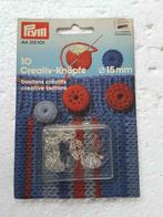Creatieve knoppen 15 mm (schachtknoppen) PRYM 312101, Hobby en Vrije tijd, Naaien en Fournituren, Ophalen of Verzenden, Nieuw