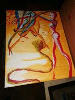 Modern kleurrijk schilderij, Antiek en Kunst, Verzenden