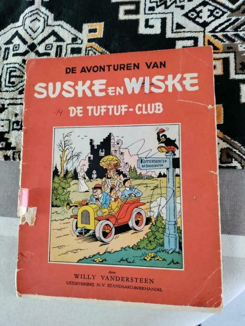 Suske en Wiske De Tuftuf-club 1e druk 1952 red, sl, staat, Boeken, Stripverhalen, Gelezen, Eén stripboek, Ophalen of Verzenden
