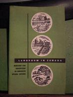 1953 landbouw in Canada  Ottawa Immigreren in Canada, Boeken, Overige gebieden, Ophalen of Verzenden, Edmond Cloutier, 20e eeuw of later