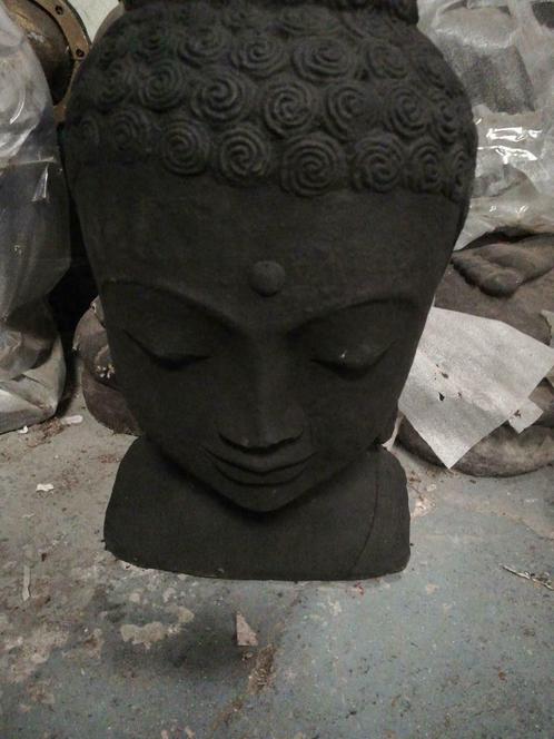 Tête de Bouddha 30 cm en pierre reconstituée, Jardin & Terrasse, Statues de jardin, Bouddha, Pierre