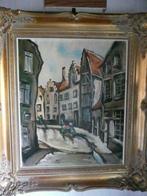 Schilderij van een steegje in de 19e eeuw, Ophalen of Verzenden