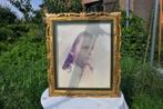 §  cadre en bois sculpté et doré photo communiante, Enlèvement ou Envoi