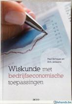 Wiskunde met bedrijfseconomische toepassingen, 1B TEW,nikel!, Boeken, Ophalen, Zo goed als nieuw, Hoger Onderwijs