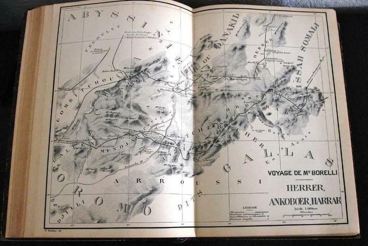 Ethiopie Méridionale 1890 Borelli Noordoost-Afrika Afrika, Antiek en Kunst, Antiek | Boeken en Manuscripten, Ophalen of Verzenden
