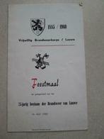 menukaart 75 j. Brandweer Lauwe (1885-1960), Boeken, Verzenden